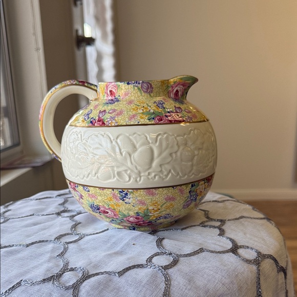 Floral Ceramic Pitcher - Picture 3 of 3